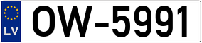 Truck License Plate