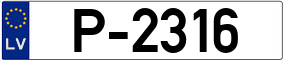 Trailer License Plate