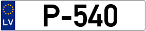 Trailer License Plate
