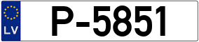Trailer License Plate
