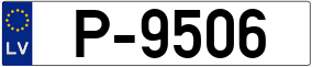 Trailer License Plate