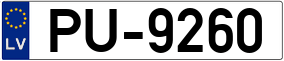Truck License Plate