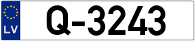 Trailer License Plate