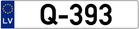 Trailer License Plate