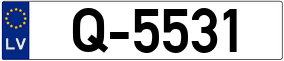Trailer License Plate