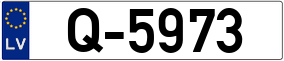 Trailer License Plate
