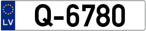 Trailer License Plate