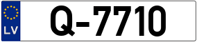 Trailer License Plate