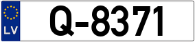 Trailer License Plate