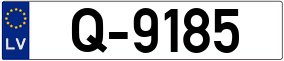 Trailer License Plate