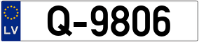 Trailer License Plate