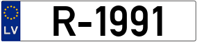 Trailer License Plate