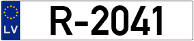 Trailer License Plate