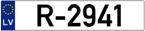 Trailer License Plate