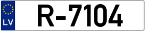 Trailer License Plate