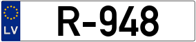 Trailer License Plate