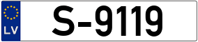 Trailer License Plate