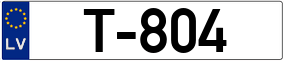 Trailer License Plate