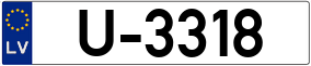 Trailer License Plate