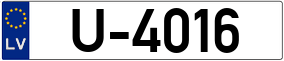 Trailer License Plate