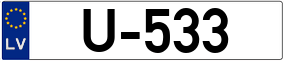 Trailer License Plate