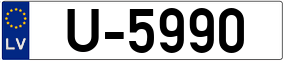 Trailer License Plate