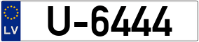 Trailer License Plate