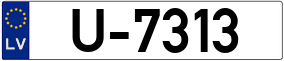 Trailer License Plate