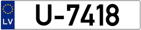 Trailer License Plate