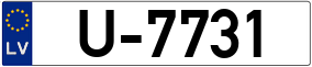 Trailer License Plate