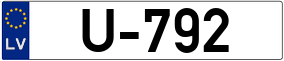 Trailer License Plate