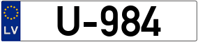 Trailer License Plate