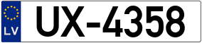 Truck License Plate