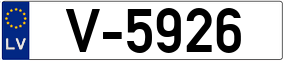 Trailer License Plate