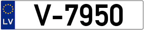 Trailer License Plate