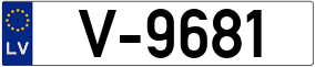 Trailer License Plate