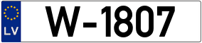 Trailer License Plate