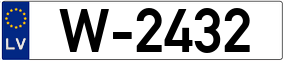 Trailer License Plate