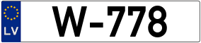 Trailer License Plate