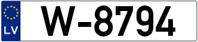 Trailer License Plate