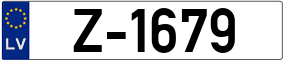 Trailer License Plate