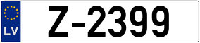 Trailer License Plate