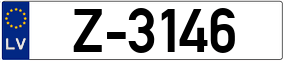 Trailer License Plate