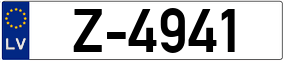 Trailer License Plate