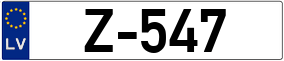 Trailer License Plate