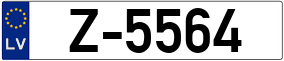 Trailer License Plate