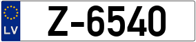 Trailer License Plate