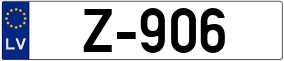 Trailer License Plate