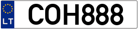 Truck License Plate
