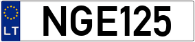 Truck License Plate